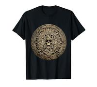 Calendrier Maya Aztèque Mexicain Pierre Soleil Ancienne Aztèque T-Shirt Graphique avec Valeur