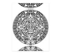 Calendrier Maya End of The World Impression Mode Autocollants Cristal Artisanat Carte Artisanat Décorations pour Bouteille D'eau Ordinateur Portable Bagages Téléphone Guitare