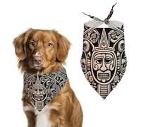 Calendrier maya End of The World imprimé pour animal domestique Écharpe triangle en polyester - Taille unique (70,1 x 30 cm)