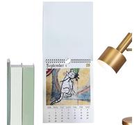 Calendrier médiéval 2025 avec chats laids - Calendrier mural médiéval amusant avec chats médiévaux | Calendrier mural 2025 amusant et bizarre avec chat médiéval pour la maison (papier)