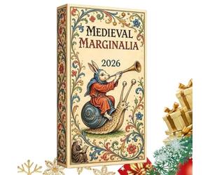 Calendrier médiéval de Noël 24 jours de décoration acrylique 2D | Compte à rebours de l'Avent de Noël 2026 pour les amateurs d'art, les passionnés de fantaisie, les historiens, la maison