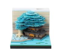 Calendrier mémo 3D 2027 de bureau Sculpture 3D LED Timepiece Memo Pad