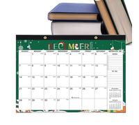 Calendrier mensuel 2025-2026 mural, 18 mois, de juillet 2025 à décembre 2026, résistant à l'encre, planificateur de vacances, pour enseignants, liste de tâches, organisation