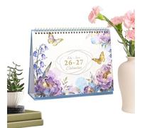Calendrier Mensuel 2026-2027 25,5 x 20,5 x 7,7 cm Carnet Journal Juillet À