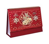 Calendrier mensuel 2026 - Calendrier traditionnel pour le Nouvel An lunaire 12 mois - Pour salle de ortoir, chambre à coucher, salle à manger, salon, salle d'étude, étudiants,