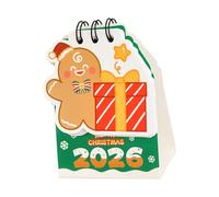 Calendrier mensuel 2026 multifonction pour économiser de l'espace - Matériaux en papier - Prend en charge des horaires de travail et de personnel efficaces - Joli calendrier de bureau de dessin animé