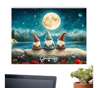 Calendrier Mensuel 2026, Planificateur Mural Annuel 2026 Aventure et Jours Fériés 12 Mois, Décoratif pour Maison et Organisation Familiale Repas Scolaire Vacances Anniversaires Événements