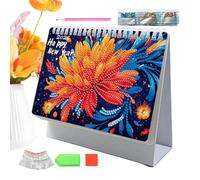 Calendrier Mensuel de Bureau Gem Art 2026 | Calendrier Mensuel de Table Peinture Diamant - Fournitures de Gestion du Temps Personnel pour Bureau Maison École Espace Créatif