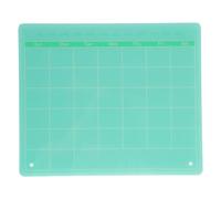 Calendrier Mensuel Effaçable à Sec en Acrylique Support Vert | Surface Transparente Résistante aux Rayures, Écriture Facile et Réutilisable, Organise les Priorités au Bureau la Maison