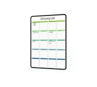 Calendrier mensuel et hebdomadaire pour réfrigérateurs - Tableau blanc effaçable à sec - Tableau blanc - Tableau de corvée mensuel et hebdomadaire