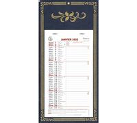 Exacompta Calendrier mensuel Skytos 13x23cm sur plaque - 2027 | 12 Feuilles détachables, Visuel aléatoire, Carte perforée pour fixation murale, Fabriqué en France