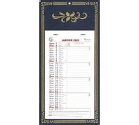 Exacompta - 33211E - Calendrier mensuel avec feuillets détachables 13 x 23 cm - Sur support plaque imprimée Skytos 16 x 33 cm - 2025 - Visuel aléatoire