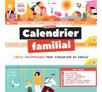 Calendrier mensuel familial 2024-2025: Septembre 2024 à Décembre 2025