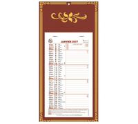 Calendrier mensuels support skytos 330x160 230x130 mm