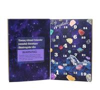 Calendrier Minéral Compte À Rebours - Compte à Rebours de 24 Jours en Minéraux,Collection Minéraux Festifs Pour Noël Halloween Garçons Filles Hommes Femmes Collectionneurs Fête