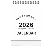 Calendrier Mini Pour 2026 Janvier 2026 - Juin 2027 Planificateur Mensuel | Calendrier Familial Pour Étudiants Enseignants Maison Intérieur École Bureau