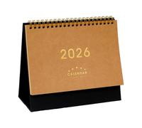 Calendrier miniature 2026 combiné avec blocs-notes, design économiseur d'espace, écriture lisse, décoration, papeterie, planificateur de bureau au format de poche