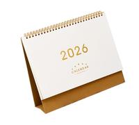 Calendrier miniature 2026 combiné avec blocs-notes, design économiseur d'espace, écriture lisse, décoration, papeterie, calendrier de bureau, planificateur quotidien