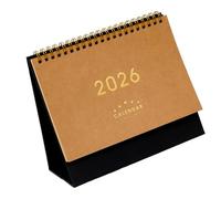 Calendrier miniature 2026 combiné avec blocs-notes, design économiseur d'espace, écriture lisse, décoration, papeterie, calendrier de bureau, planificateur quotidien