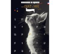 Calendrier de l'avant ou de l'après mon chat et moi noir et blanc 25 astuces et jeux sans objet Noir