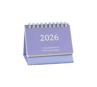 Calendrier motivant Calendar 2025-2026 Desktop 24 Months Mini Standing Flip Runs From July Cadeaux sympas pour vos collègues(Purple)