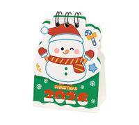 Calendrier motivant Calendrier en papier recyclé, design léger for la maison et le bureau Cadeaux sympas pour vos collègues(Christmas snowman)