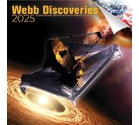 Calendrier mural 2022 2023 James Webb avec télescope spatial James Webb, 30,5 x 61 cm, calendrier JWST pour l'organisation et la planification, fabriqué aux États-Unis