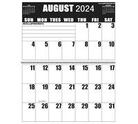 Calendrier mural 2022 Jumbo High Comtrast - 13 mois - Spirale et perforée à accrocher - 55,9 x 43,2 cm ou à plat - 27,9 x 43,2 cm