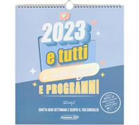 Calendrier Mural - 2023 Et Tous Vos Rêves Et Programmes, Bleu