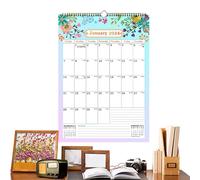 Calendrier mural 2024 - Ergonomic, Agenda familial décoratif, créatif pour organisation et planification avec fil décorations | Multipurpose Outdoor Indoor Utility