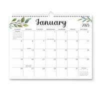 Calendrier mural 2025-2026, 18 mois de janvier 2025 à juin..2026 Calendrier suspendu avec planificateur et note de festival LAGE MATEUR COIL COILDER pour la maison, le bureau, l'école