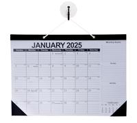 Calendrier Mural 2025-2026, 43x30,5cm, 18 Mois Calendrier Mensuel Janvier 2025-Juin 2026, Calendrier Familial avec Couvercle, Ligne Pointillée, Protège-Coins, Planificateur pour Organiser Maison (A)