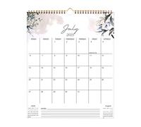 Calendrier mural 2025-2026, calendrier mensuel suspendu | grands blocs lignés, juil 2025 - décembre 2026, double fil, planificateur pour salle de sport, maison entraînement