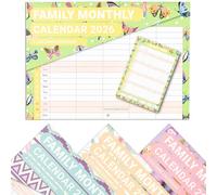 Calendrier mural 2025-5 colonnes - Format A3 - Mensuel - Agenda familial Rota - M2M (papillon)