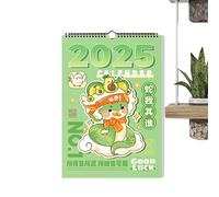 Calendrier mural 2025 à reliure métallique - Calendrier mural mensuel à spirale 2025, calendrier mensuel 2025 pour organisation, papier épais, grand bloc