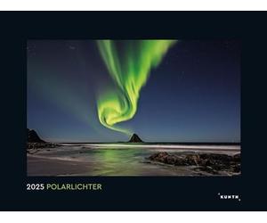 Calendrier mural 2025 avec aurores polaires