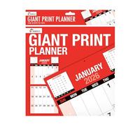 Calendrier mural 2025 avec impression géante mensuelle - Facile à utiliser pour la maison ou le bureau