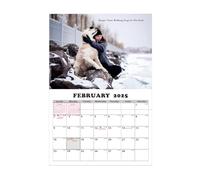 Calendrier mural 2025 avec motif chiens - 28 x 20 cm - Pour , garçons, filles, adolescents - Pour la maison et l'école