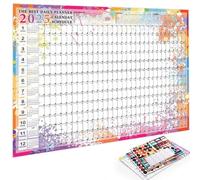 Calendrier mural 2025, calendrier annuel des jours fériés | Calendrier mensuel 2025 une page - 12 mois - Pour la maison, l'école