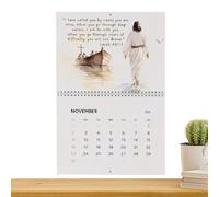 Calendrier mural 2025 - Calendrier chrétien 2025 | Motivation religieuse catholique biblique - Planificateur quotidien pour l'école, le bureau, la maison, le bureau, les enseignants, les étudiants