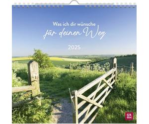 Calendrier mural 2025 : ce que je vous souhaite pour votre chemin : calendrier mensuel 2025 avec des souhaits d'amour. Bon cadeau pour un enterrement de vie de collègue, un déménagement, un nouveau