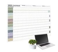 Calendrier mural 2025 journalier 2025 - Calendrier mural et poster - Calendrier mural 12 mois avec liste de tâches et notes - Calendrier de bureau pour planification et organisation