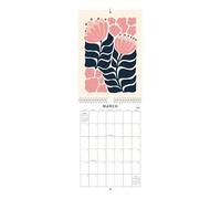 Calendrier mural 2025 - Moderne, robuste, polyvalent, artistique, créatif, esthétique, mensuel, planification pratique | Multi-usage extérieur et intérieur