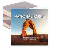 Calendrier mural 2025 - Parcs nationaux - 16 mois - Beau calendrier mural de septembre 2024 à décembre 2025 pour les amoureux de la nature