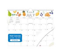 Calendrier Mural 2026,18 Mois Accrochable Juillet 2026-Déc 2027 | Calendrier Mural Annuel - Pour Organisation Facile, Planification, Lecture, Tâches Scolaires, Bureau à Domicile