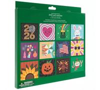 Calendrier mural 2026 2026 à rabat avec liste de choses à faire soi-même pour la maison (vert, 21,59 x 27,94 cm)