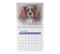 Calendrier mural 2026-2026 avec motif chiot de dessin animé, calendrier mural de 12 mois, organiseur de planification journalière | Calendrier mural et charmant pour tenir des rendez-vous