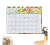 Calendrier mural 2026-2027 - 36,8 x 30 cm - Calendrier 2026-2027 18 mois, pour bureau, , salle de ole, travail, maison, Nouvel An