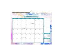 Calendrier mural 2026-2027 avec blocs quotidiens non lignés et marquages de date, 18 mois de janvier 2026 à juin 2027