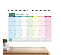 Calendrier mural 2026-2027, calendrier mural de 18 mois hebdomadaires avec vacances | Jan 2026 To June 2027 Calendrier mural de bureau | For Schedule Planning Home Office School Classroom Family